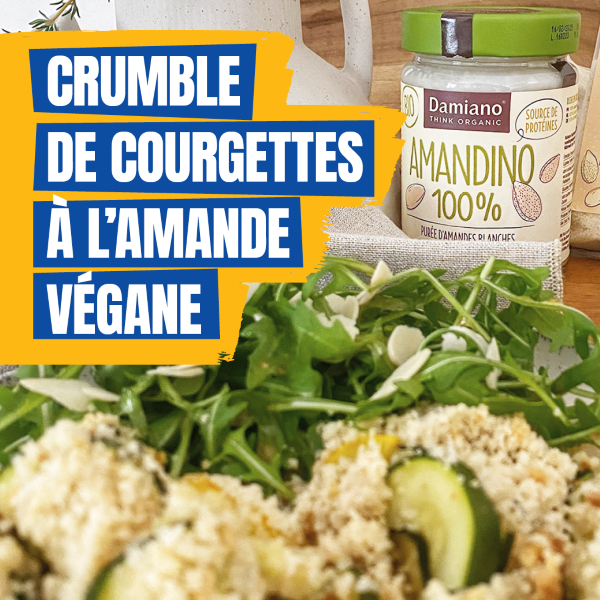 Crumble de courgettes à l’amande végane Crumble de courgettes à l’amande végane